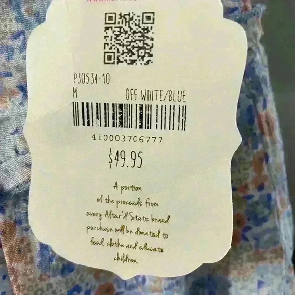 Altar’d State Floral Tiered Shorts Size Medium NWT - Picture 4 of 4